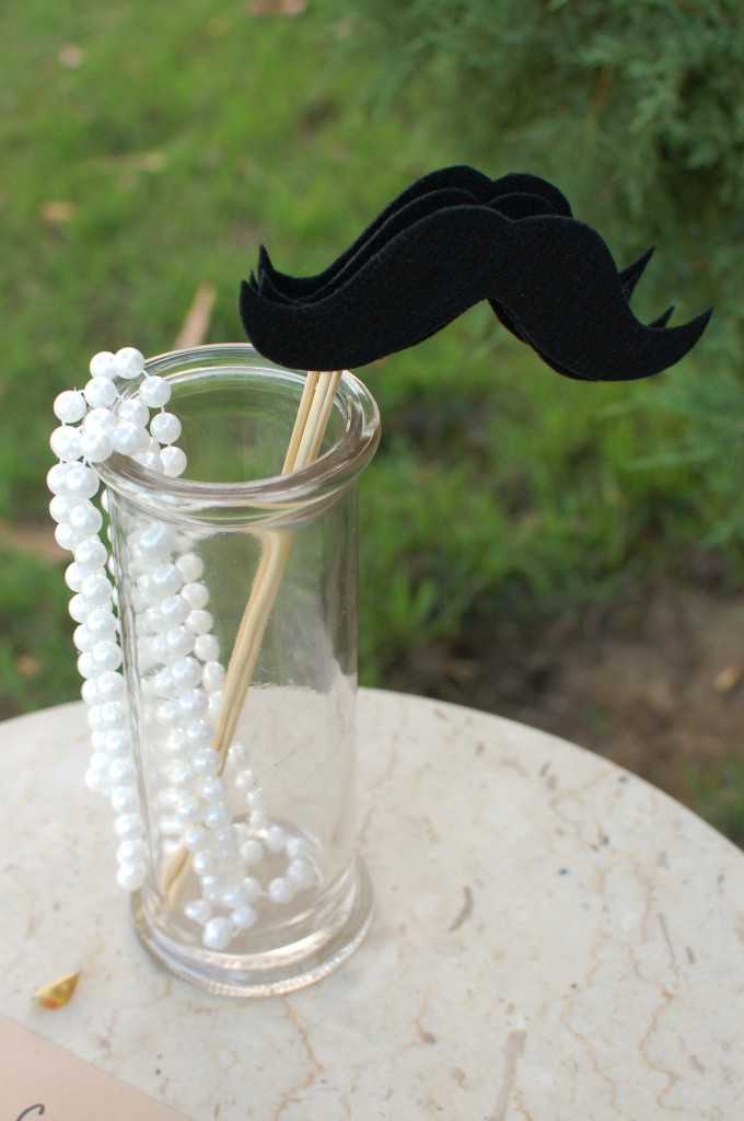Mustaches and pearls