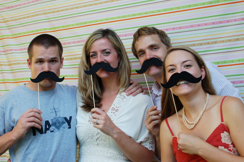 Group with mustaches