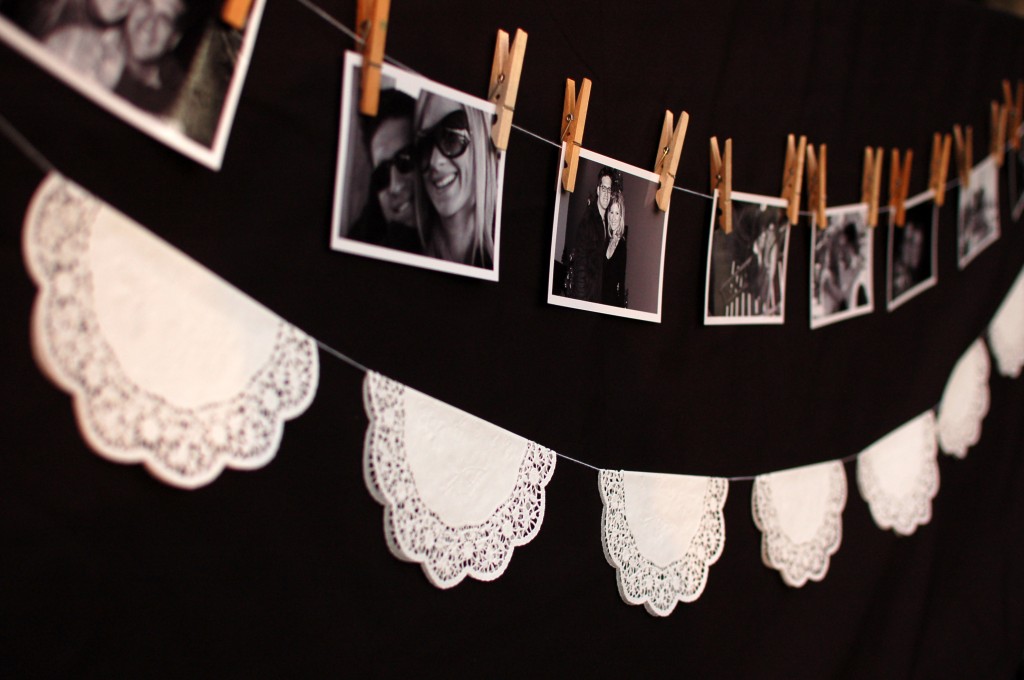 and easy DIY decoration I used doilies for my friend's wedding shower