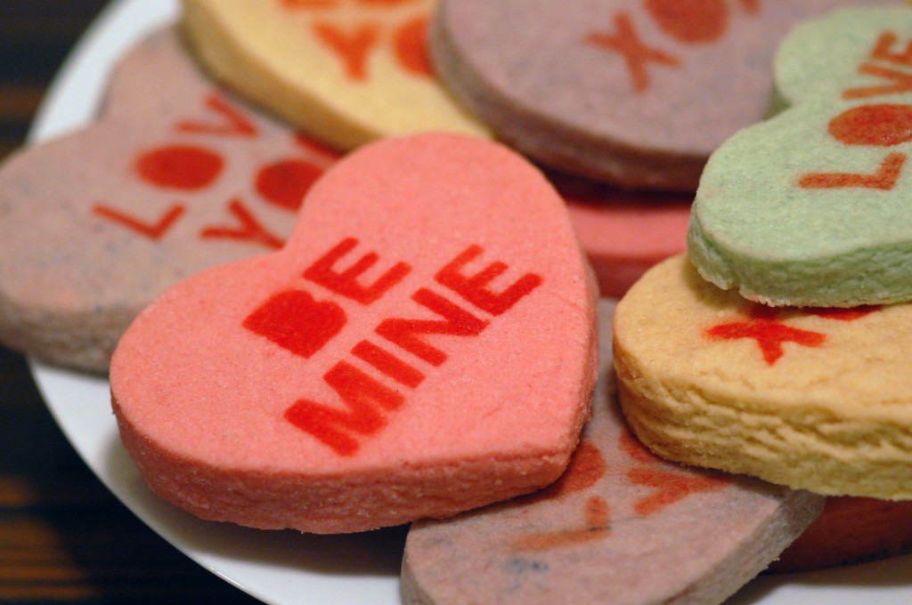 Conversation Heart Cookies