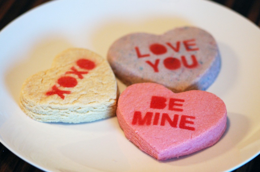 Conversation Heart Cookies