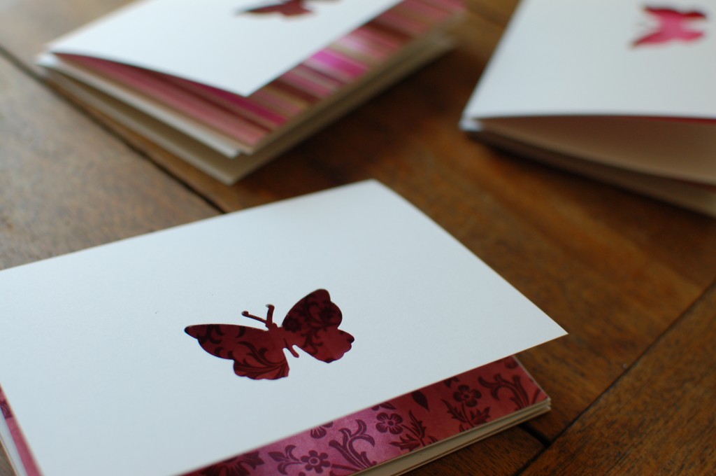 Butterfly notecard