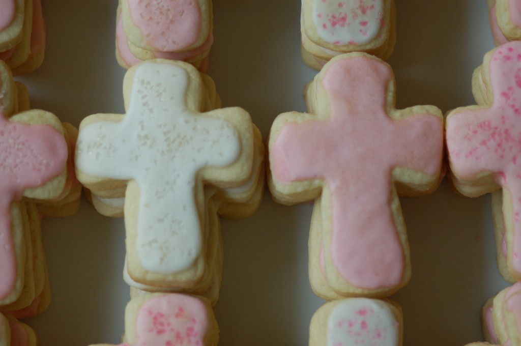 Cross sugar cookies