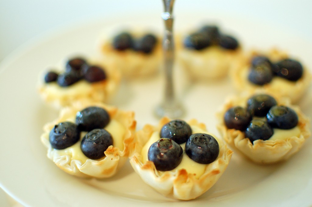 Mini blueberry tarts
