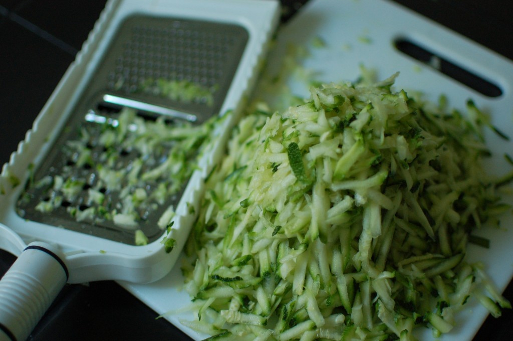 Grated zucchini