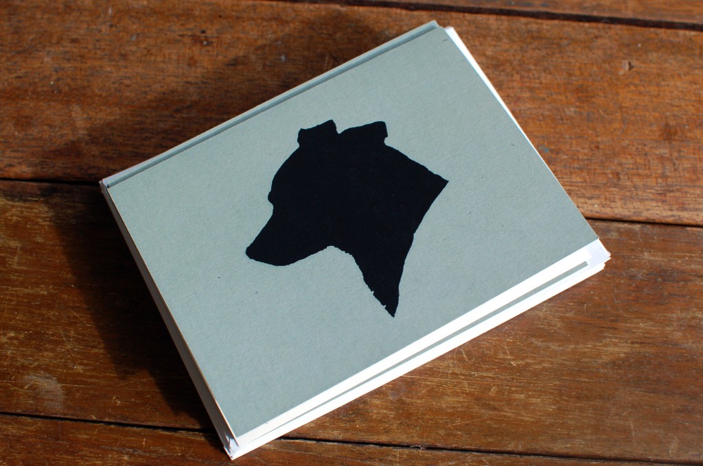 Dog silhouette stationery