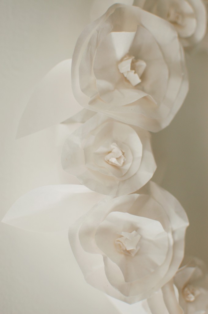 Paper wreath detail