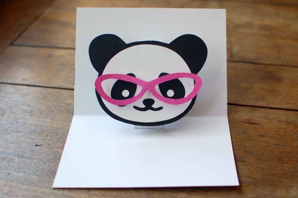 Panda pop-up card
