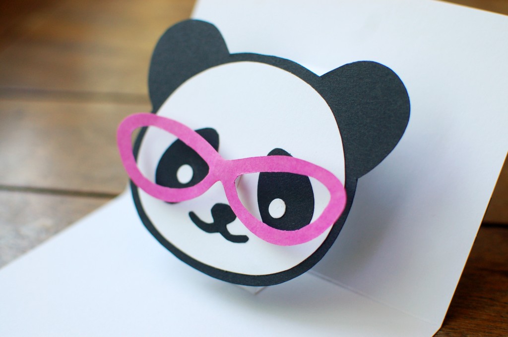 Panda pop-up card