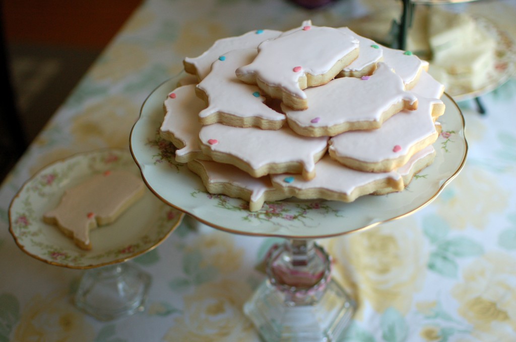 Map cookies with hearts | seakettle