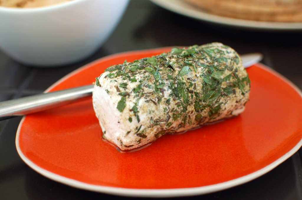 Goat cheese and herbs