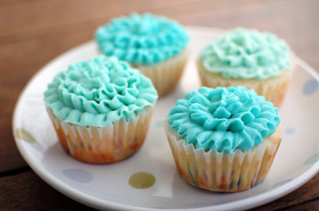 Ruffled cupcakes