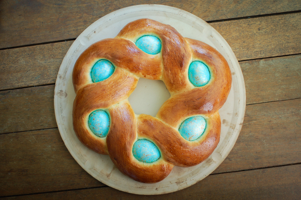 Easter Egg Bread Wreath