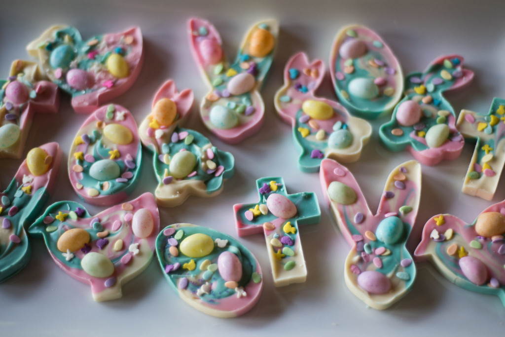 Easter candy bark