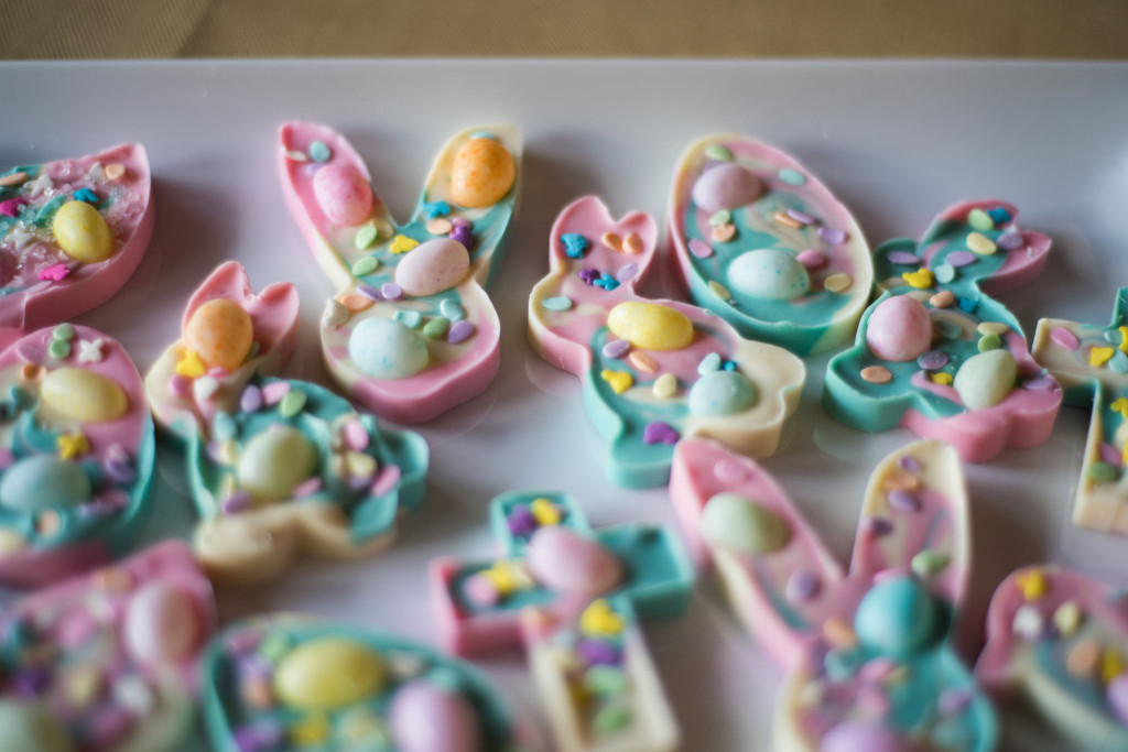 Easter candy bark
