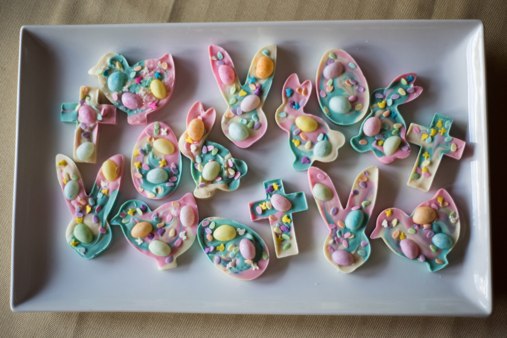 Easter candy bark